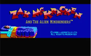 Zak McKracken and the Alien Mindbenders – Titelbildschirm