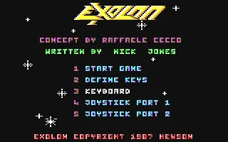 Exolon – Titulní obrazovka