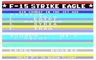 F-15 Strike Eagle – Écran-titre
