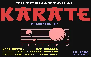 International Karate + (IK+) – Titelbildschirm