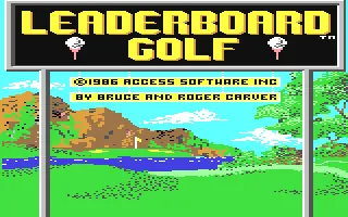 Leaderboard – Titulní obrazovka