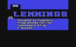 Lemmings – Title screen