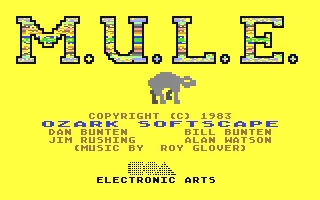 M.U.L.E. – Titelbildschirm