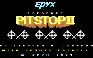 Pitstop II – Title screen