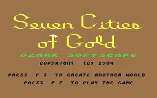 Seven Cities of Gold – Écran-titre