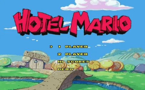Hotel Mario – Title screen