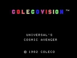 Cosmic Avenger – Titelbildschirm