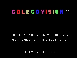 Donkey Kong Junior – Titelbildschirm