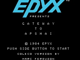 Gateway to Apshai – Écran-titre