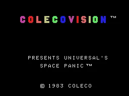 Space Panic – Title screen