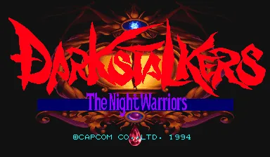 Darkstalkers: The Night Warriors – Titulní obrazovka