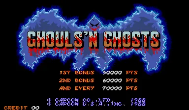 Ghouls 'n Ghosts – Title screen