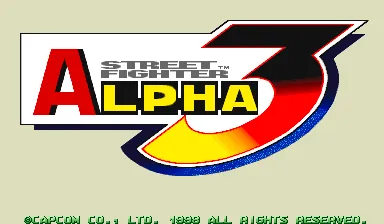 Street Fighter Alpha 3 – Titulní obrazovka