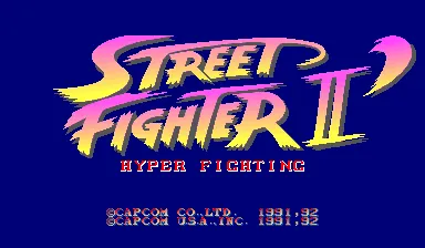 Street Fighter II: Hyper Fighting – Titelbildschirm
