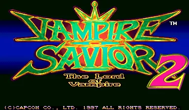 Vampire Savior – Titelbildschirm