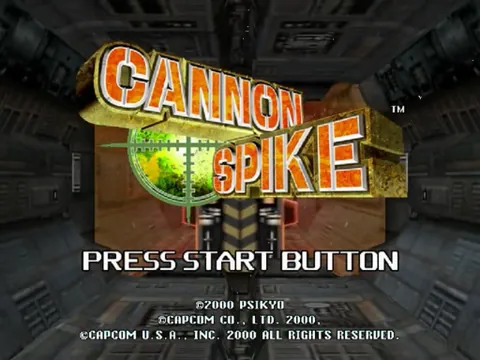 Cannon Spike – Titelbildschirm