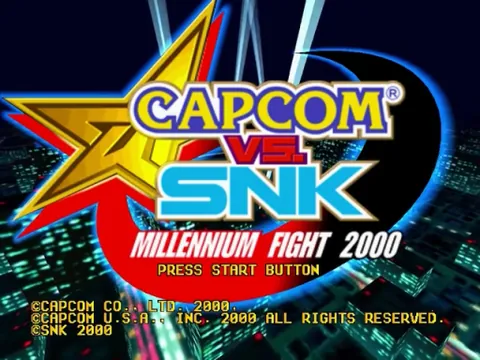 Capcom vs. SNK 2 – Titulní obrazovka
