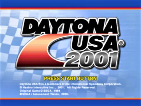 Daytona USA 2001 – Title screen