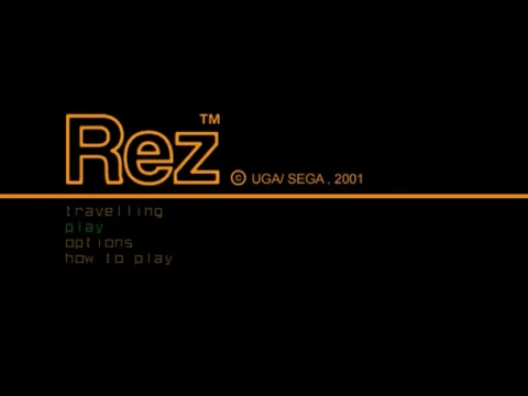 Rez – Title screen