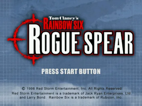 Tom Clancy's Rainbow Six: Rogue Spear + Mission Pack - Urban Operations – Titulní obrazovka