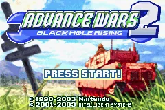 Advance Wars 2: Black Hole Rising – Titulní obrazovka