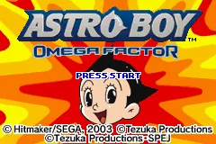 Astro Boy: Omega Factor – Titulní obrazovka