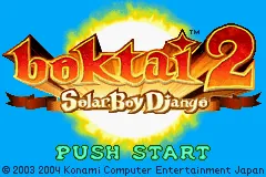 Boktai 2: Solar Boy Django – Écran-titre