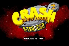 Crash Bandicoot 2: N-Tranced – Title screen