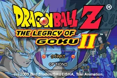 Dragon Ball Z: The Legacy of Goku II – Titelbildschirm