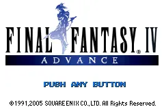 Final Fantasy IV Advance – Title screen