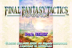 Final Fantasy Tactics Advance – Title screen