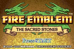 Fire Emblem: The Sacred Stones – Titelbildschirm