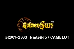 Golden Sun: The Lost Age – Titulní obrazovka