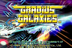 Gradius Galaxies – Écran-titre