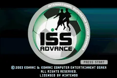International Superstar Soccer Advance – Écran-titre