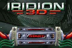 Iridion 3D – Titelbildschirm