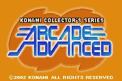 Konami Collector's Series: Arcade Advanced – Écran-titre