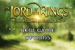 The Lord of the Rings: The Fellowship of the Ring – Titelbildschirm