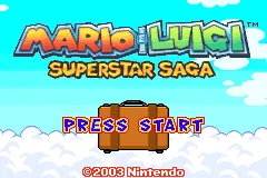 Mario & Luigi: Superstar Saga – Title screen