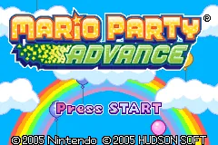 Mario Party Advance – Titelbildschirm