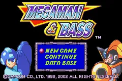 Mega Man & Bass – Titulní obrazovka