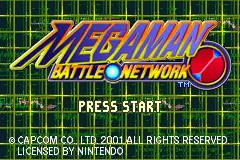 Mega Man Battle Network série – Titulní obrazovka