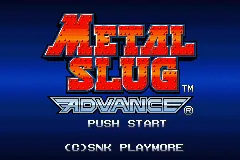 Metal Slug Advance – Title screen