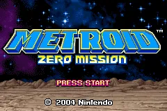 Metroid: Zero Mission – Title screen