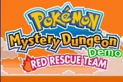 Pokemon Mystery Dungeon: Red Rescue Team – Titelbildschirm