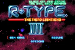 R-Type III: The Third Lightning – Titulní obrazovka