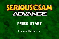 Serious Sam Advance – Title screen