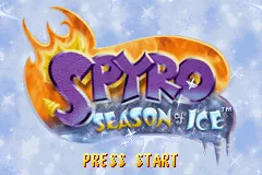 Spyro: Season of Ice – Titelbildschirm