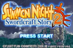 Summon Night: Swordcraft Story 2 – Titelbildschirm