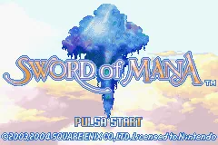 Sword of Mana – Title screen